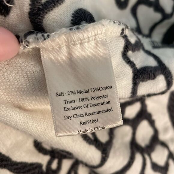 Johnny Was Biya Kiaskari Cropped Cardigan | cream/gray | size XS - Picture 10 of 10